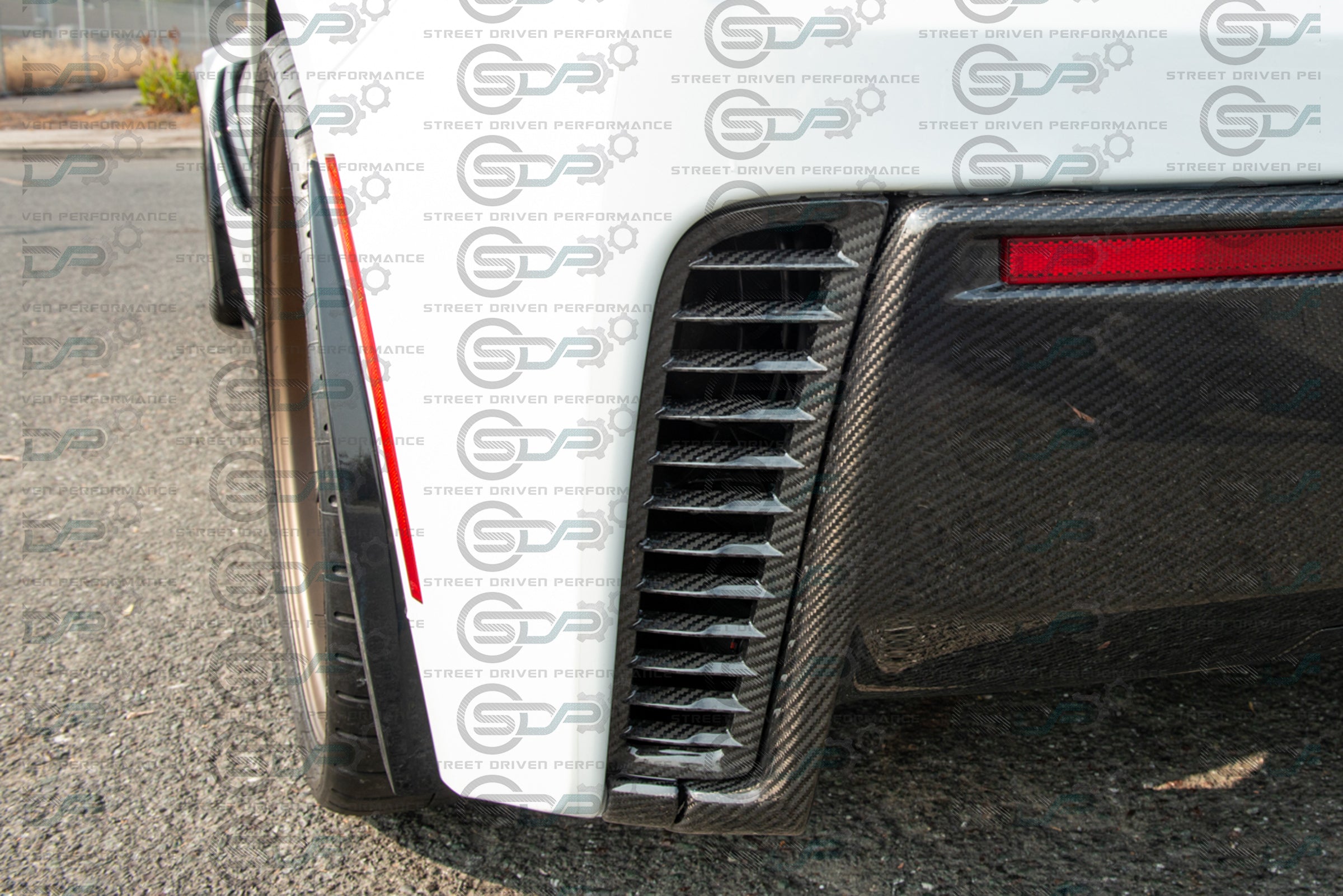 2014-2019 C7 Corvette - Extended Front & Rear Splash Guards / Mud Flaps Pair - for all models